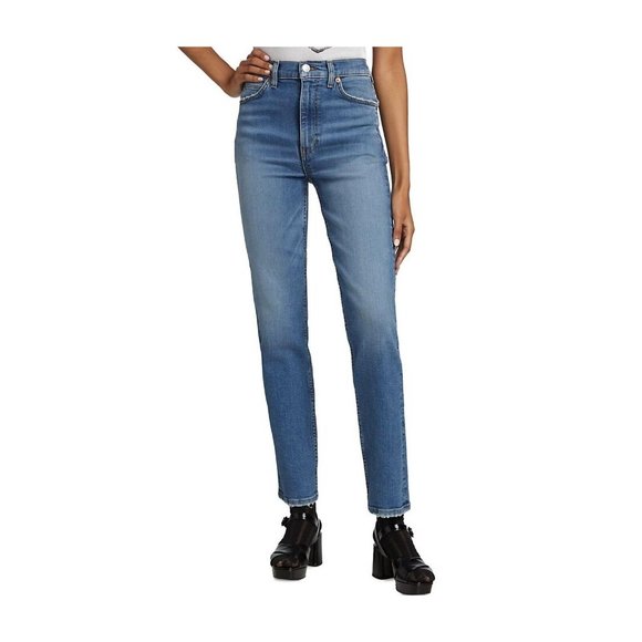 Re/Done Womens Jeans 70s Straight Laguna High Rise 24